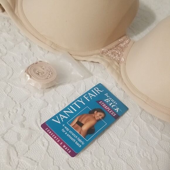 Vanity Fair 74380 Rose Beige Underwire Bra 42DD Smooth - Picture 2 of 9